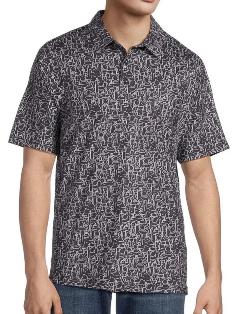 Tommy Bahama Golf Polo Men's 3XLT 3XL Tall  Shirt Party Mixer  Black UPF 30 $130